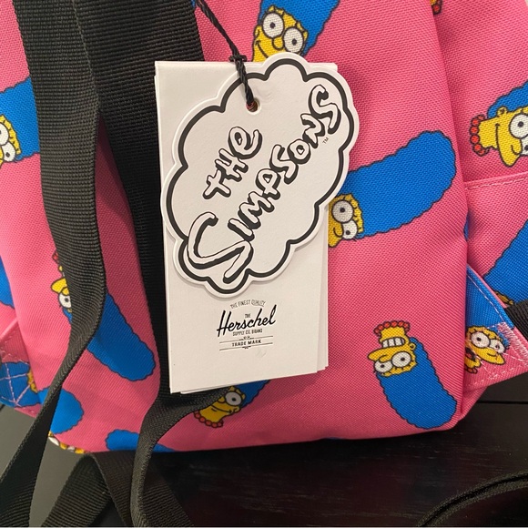 New Herschel Marge Simpson (The Simpsons) Mini Backpack – Pink - Picture 8 of 12